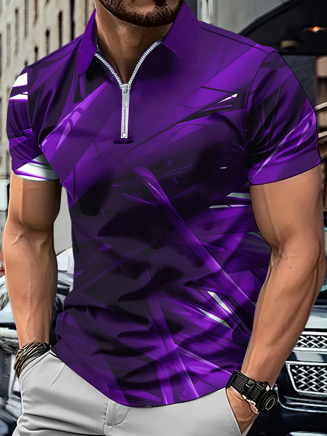 Serape Print Men's Golf Shirts
