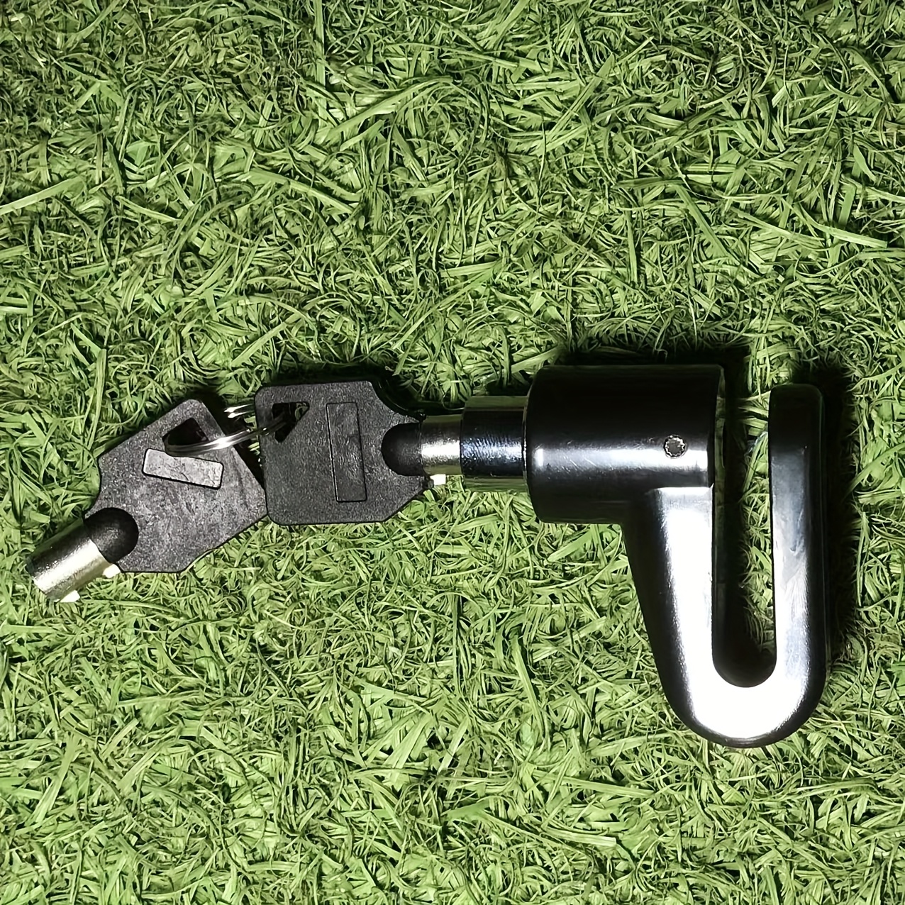 TEMU 1pc Heavy-duty Bike Disc Brake Lock - Anti-theft Bicycle, Motorcycle, Electric Scooter, Tricycle U-lock With Manual Knob - Corrosion-resistant