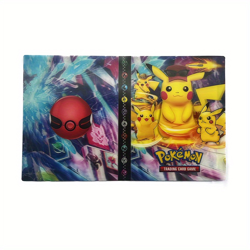 Classeur de boîtier pour carte Pokemon, cartes de jeu, peut contenir  jusqu'à 400 cartes avec 50 pages premium à 4 poches, sac de rangement hard  organizer carry Cover (jaune)
