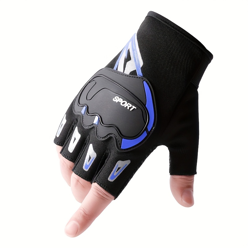 

Half-finger Fitness Gloves - Breathable, Sweat-wicking Mesh For Outdoor Cycling & Sports