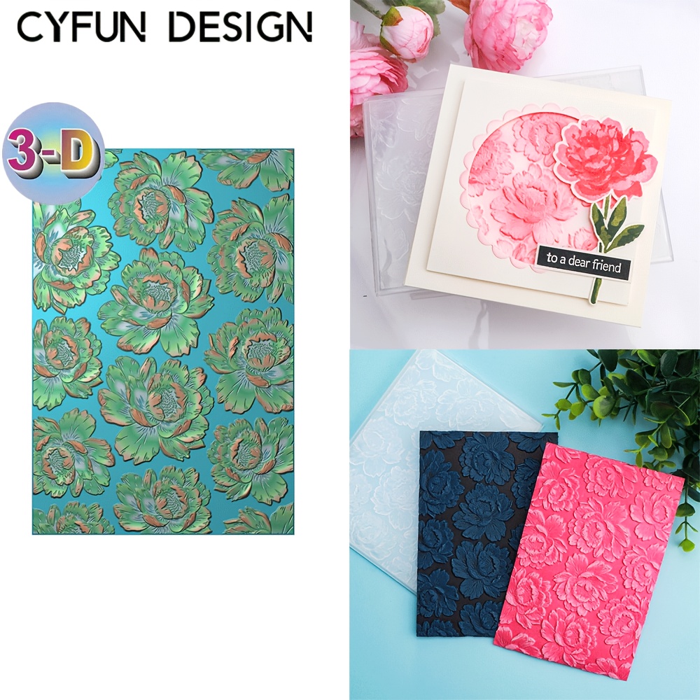 Sunflower Embossing Folder Baroque Pattern Folder 5x7 Inch Retro ...