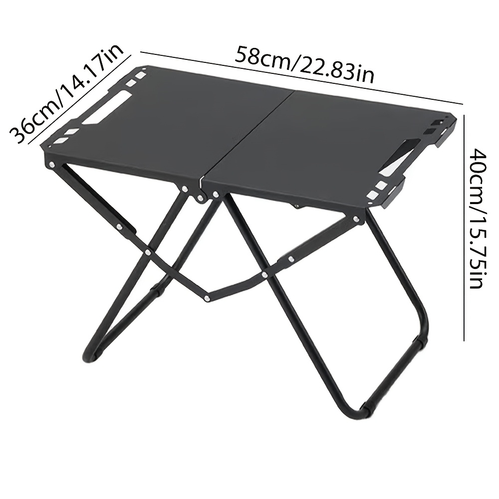 Image of Outdoor Camping Folding Table, Portable Folding Camping Table, Picnic Table, Space-, Includes Storage Bag