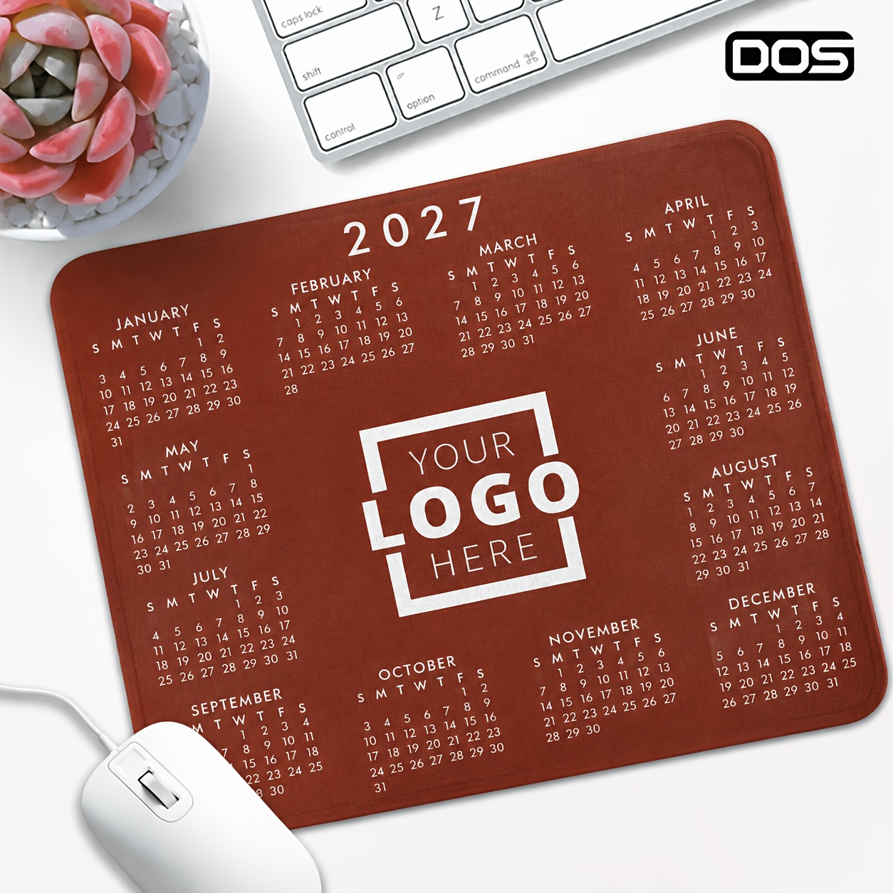 TEMU 2d Flat Custom Calendar Mouse Pad, Supports Photo , 1pc Pack, Desk Mat, Office Supplies Accessory, Gift For Gaming Enthusiasts, Computer Mouse