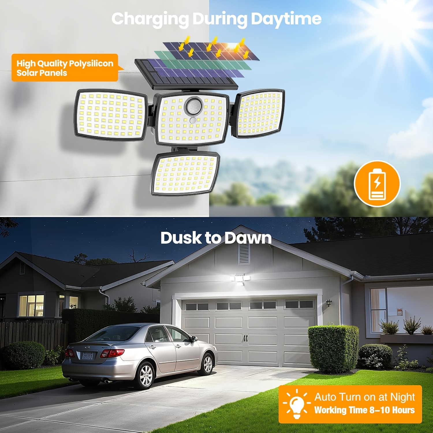 Solar Outdoor Lights with Remote Control