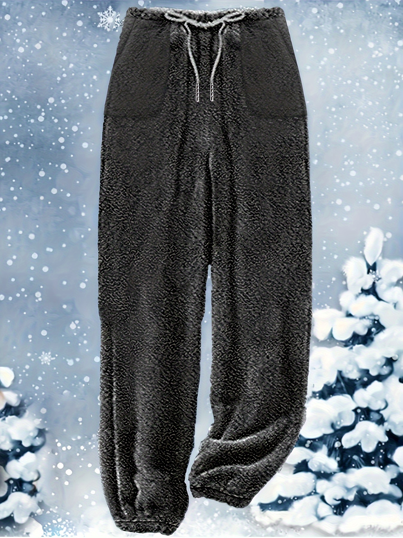 plus size casual fall winter pants set color block button - Temu