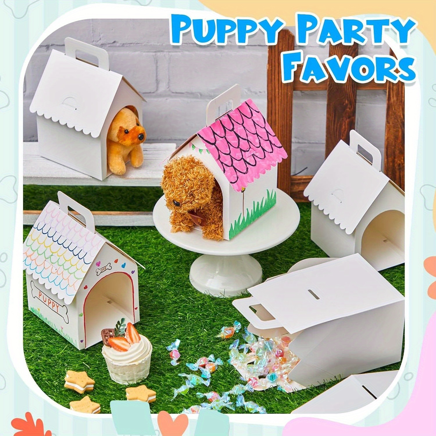 12pcs dog party favors boxes house shaped treat Temu