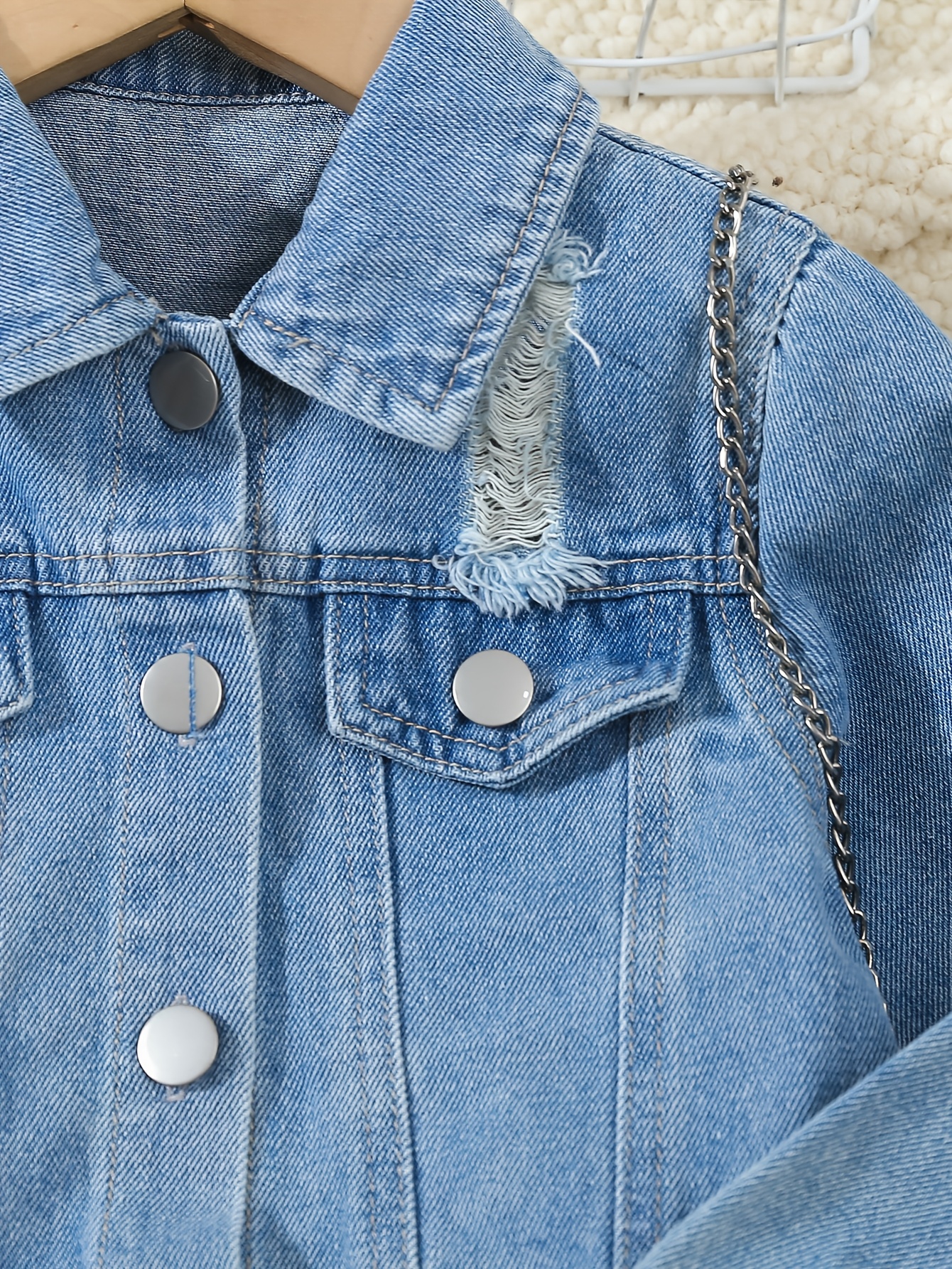 girls non stretch jeans jacket long formal little - Temu Mauritius