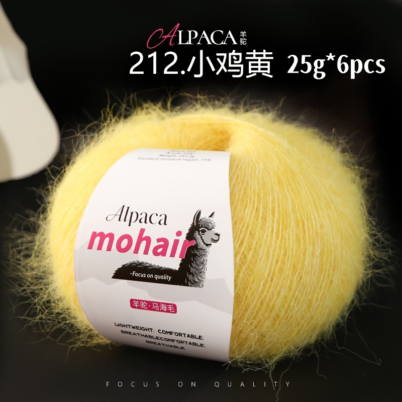 6-pack, Alpaca, Super , Multiple Colors For Knitting, Knitting Sweaters, Knitting Scarves, Knitting Shawls, Handmade Yarn Skeins, Multiple Color , Material Yarn