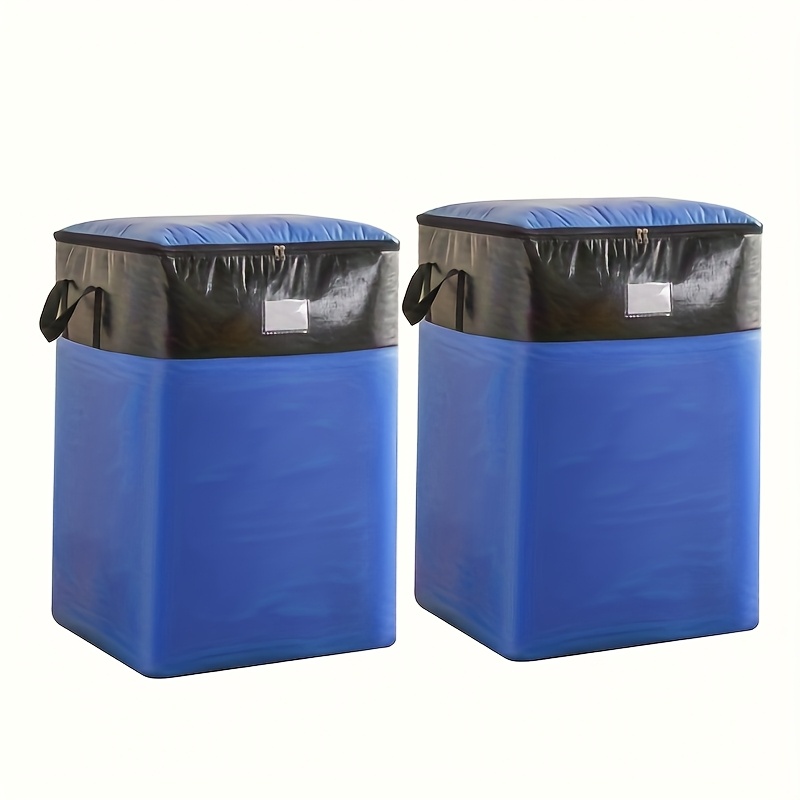 2pcs 180l Ultra Large Capacity Moving And Packing Thick Storage Bag, Luggage And Clothing Organizing Bag, For Blankets And Down Jackets, With Large Capacity That Easily Away
