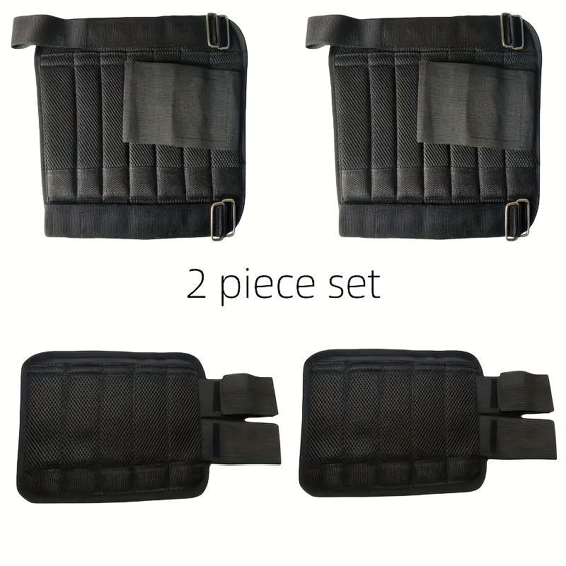 E-shop 4er-Pack Verstellbare Knöchel-/Handgelenkgewichte, Strapazierfähiges Nylon mit Starker Haken, Atmungsaktive Bein- und Handgewichte für Gehen,