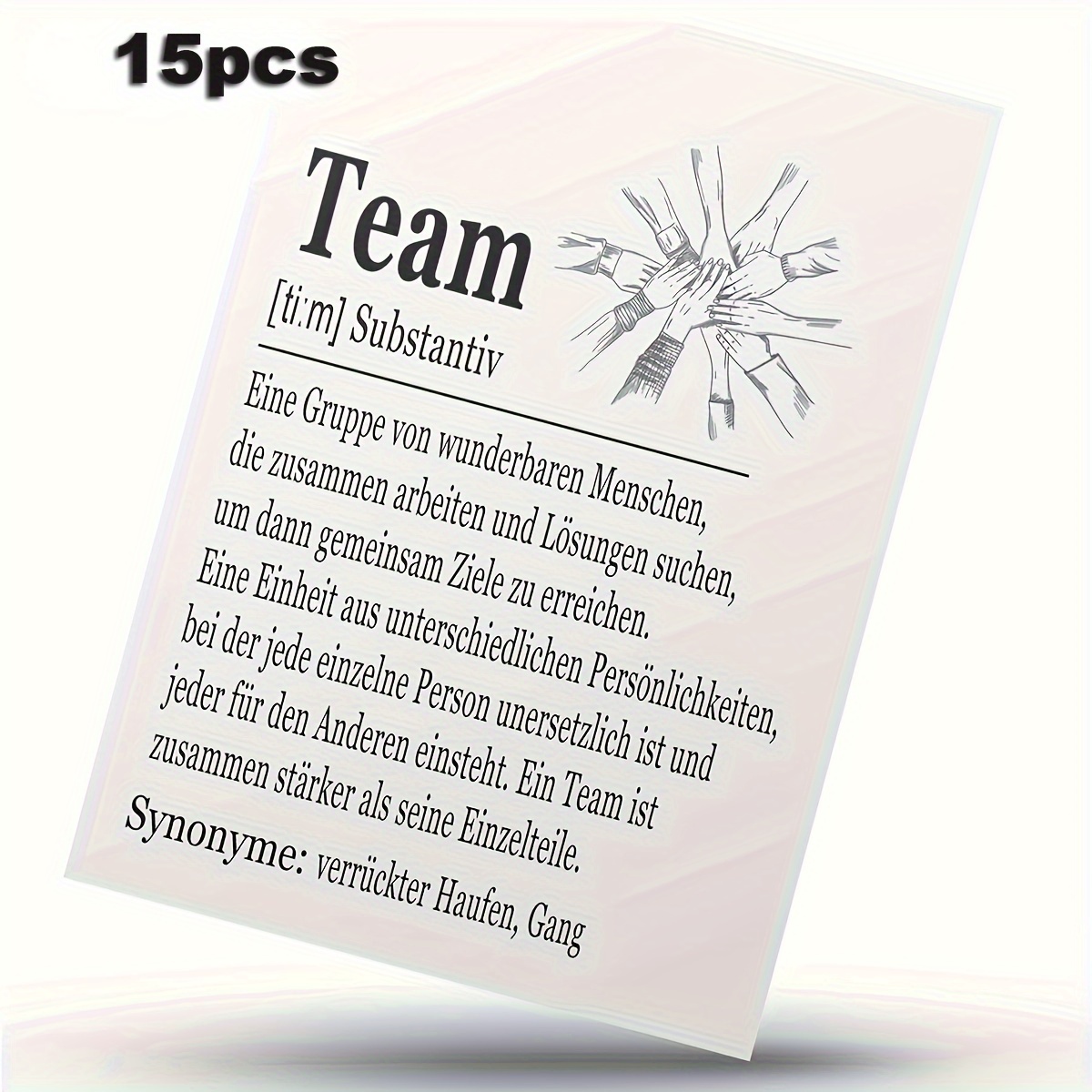 TEMU 15 Including German Colleague Cards, Employee Cards, Cards, Thank You Cards, Greeting Cards, And Farewell Cards For Job (without Envelopes)