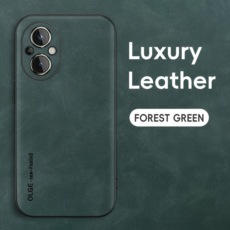TEMU Phone Case - Luxury Faux Leather Phone Case For Oppo Reno11pro/ +/ 9/ Reno8lite/ Reno7z/ F21pro, Protective, High-quality