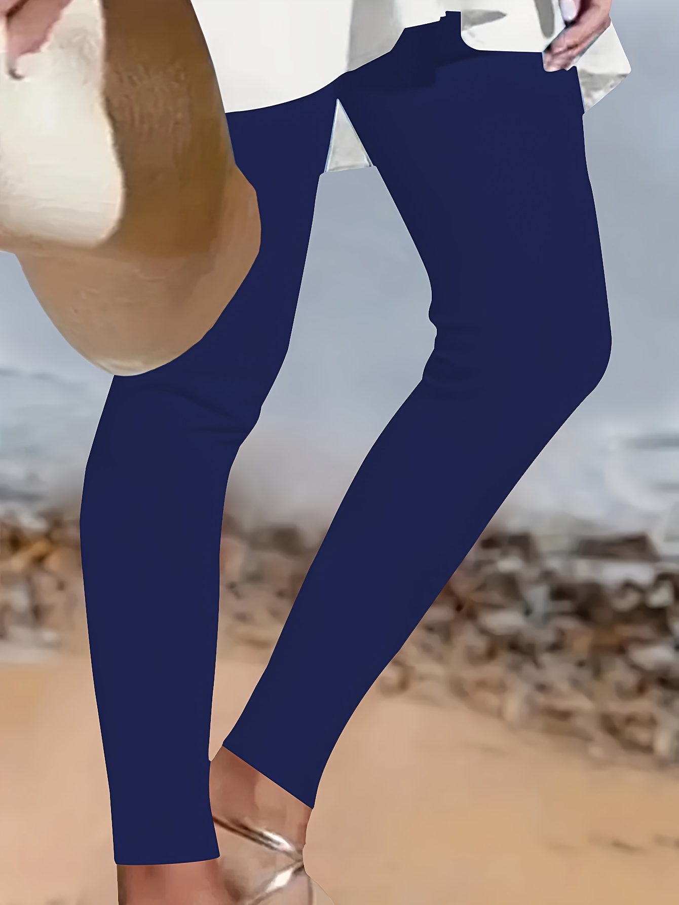 High Waist Plus Size Active Yoga Leggings For Women - Long-Length Tights For Casual Wear