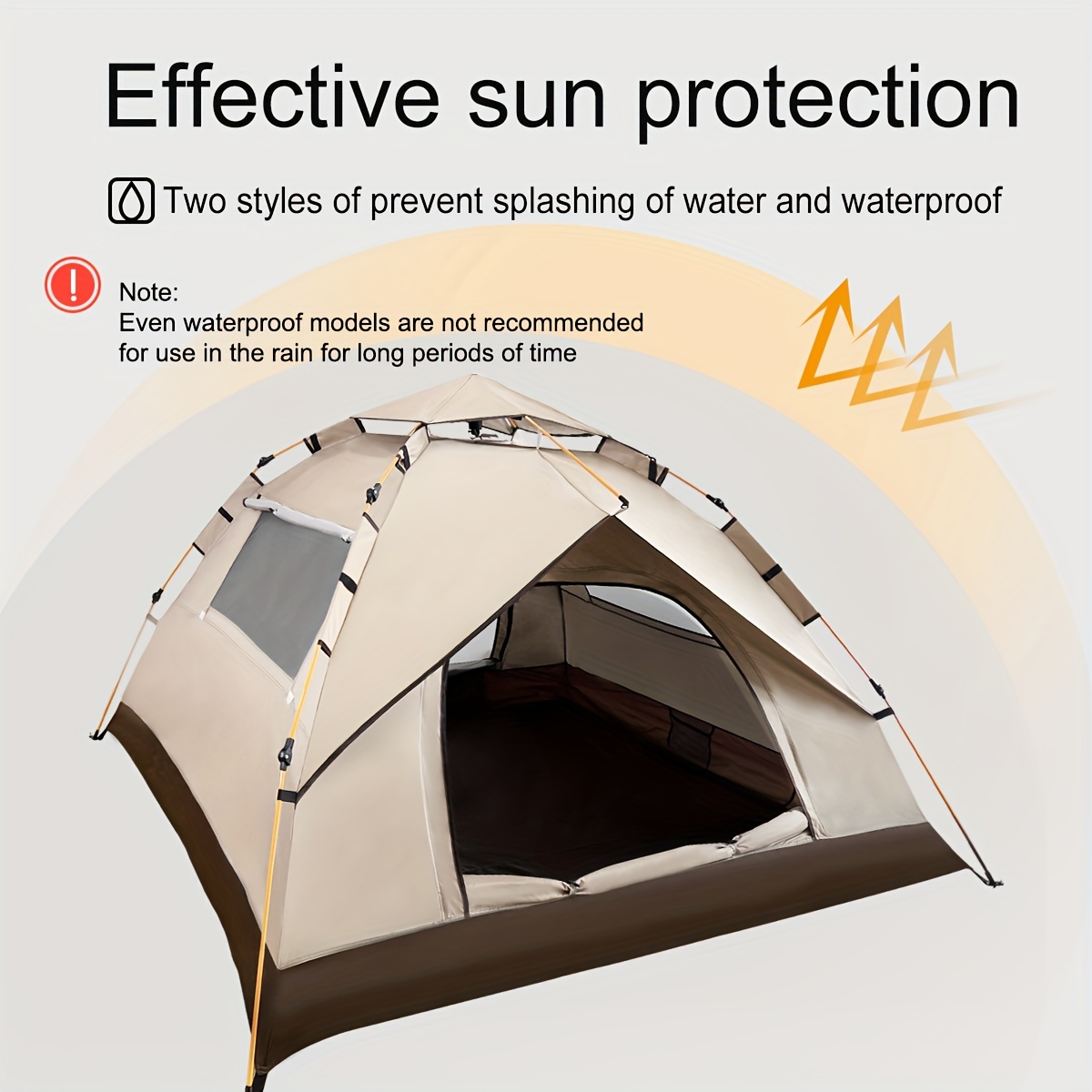 

Tent For Outdoor Camping, Portable, Folding Camping Tent, Camping Equipment, Large Automatic Rain And Mosquito Prevention