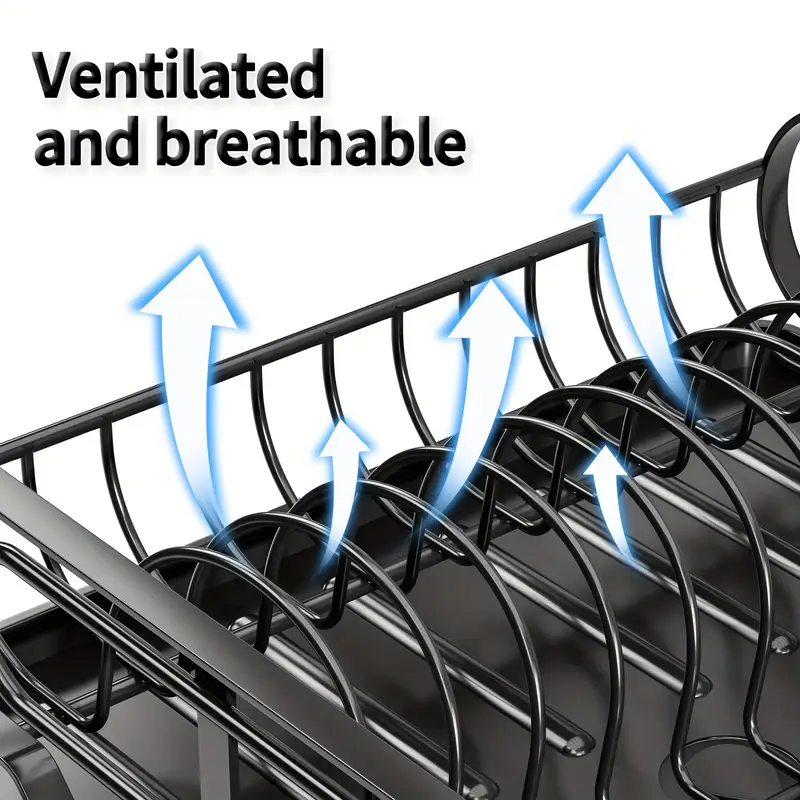 dish drying rack dish rack dish racks for kitchen counter dish drainer with removable utensil holder and swivel spout Product details 8