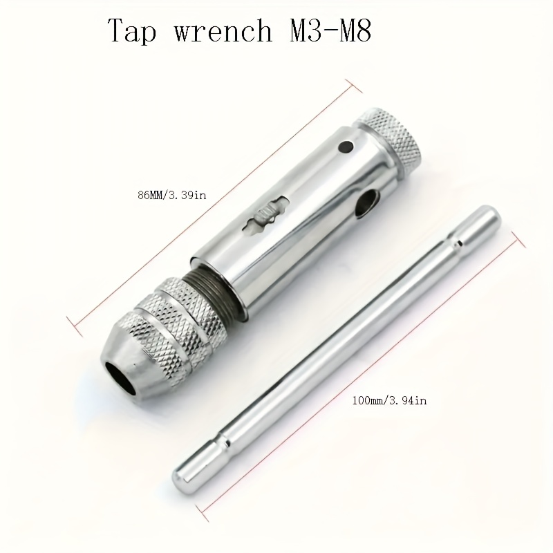 Ltewalt M3-m8 Adjustable Ratchet Hand Tap Wrench Tap Wrench Hand Tap Additions