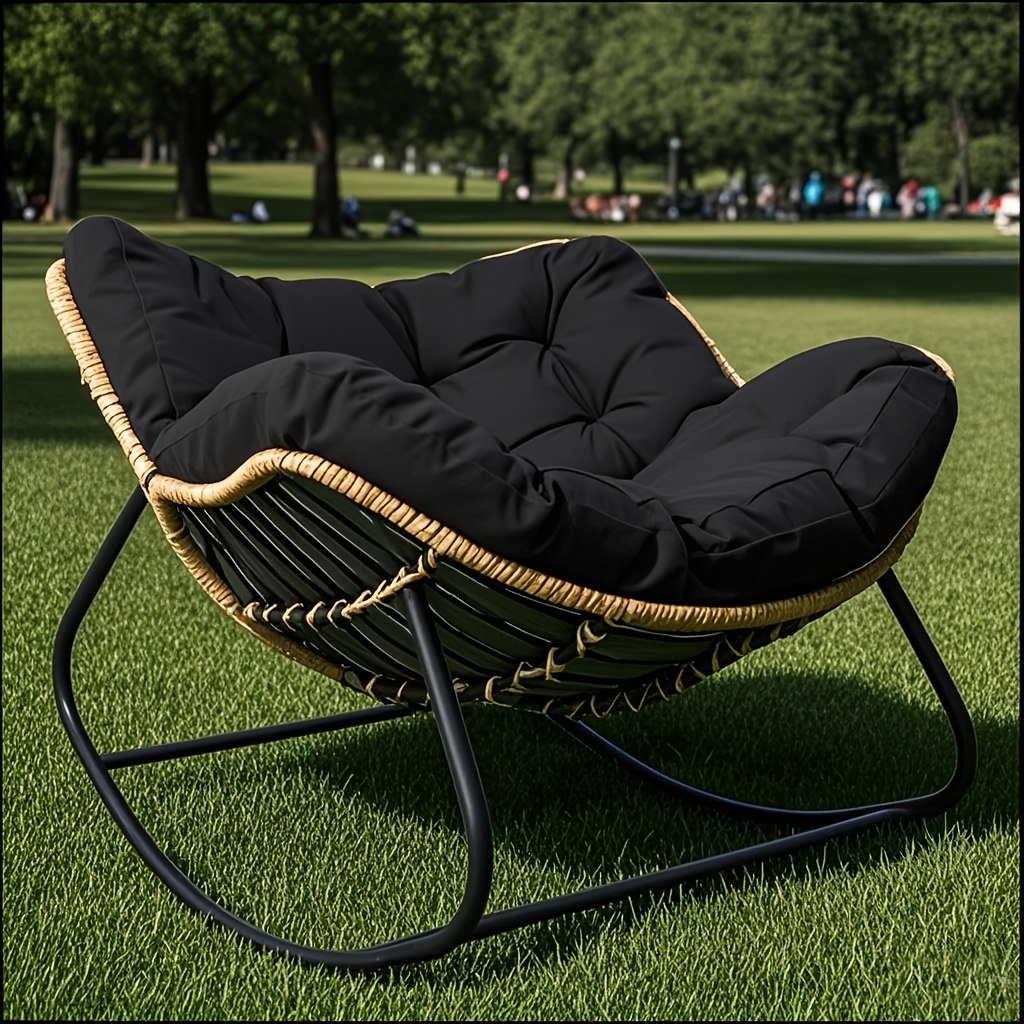 outdoor rocking chairs that are   the skin and provide   including egg chairs royal papasan chairs and oversized lounge chairs with thick cushions   patios and gardens designed   for outdoor use