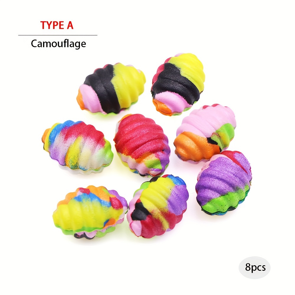 8pcs Carp Fishing Baits Pop Up Boilie Artificial Fake Bait Fish Hook Floating Carp Lure For Feeder Fishing Accessories Tackle