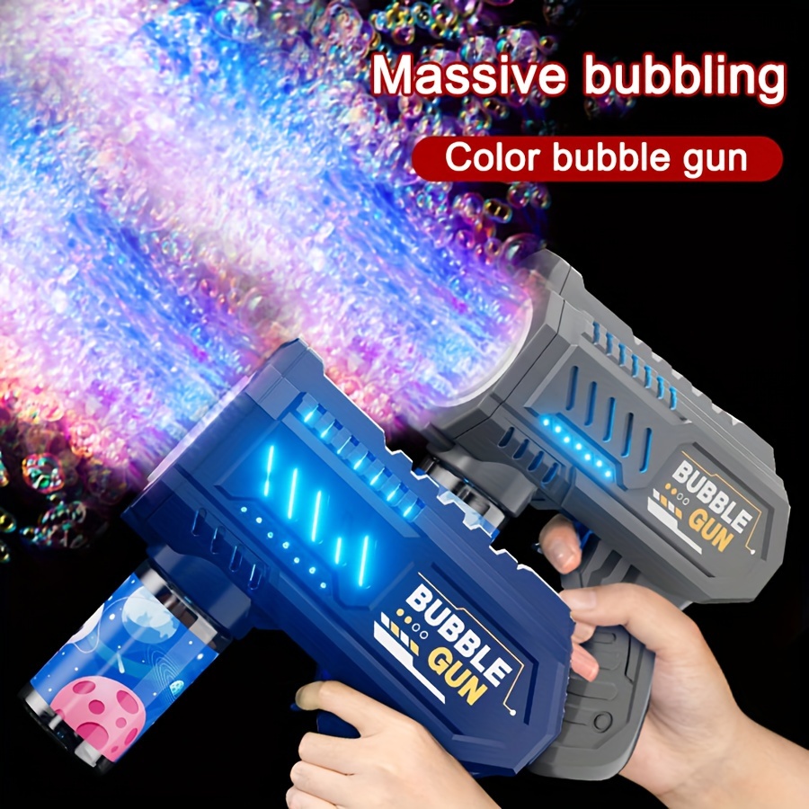 

10 Holes Space Bubble Machine Gun, Fully Automatic Bubble Machine, Handheld Portable Outdoor Wedding Party Toys Holiday Gift (without Battery And Bubble Liquid)
