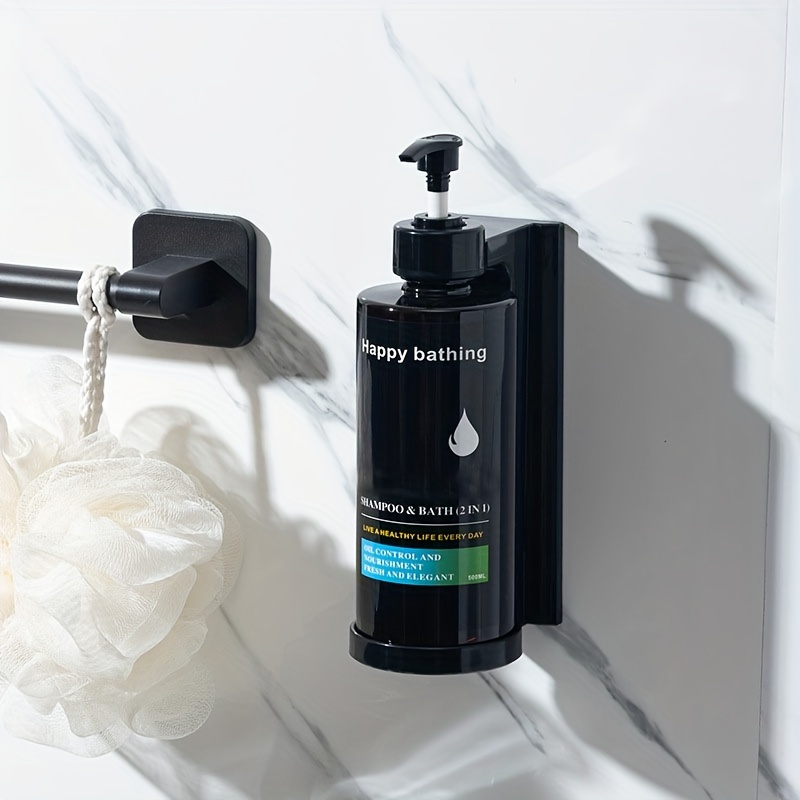 TEMU Holiday Gifts Christmas Gifts Hand Dispenser Nail-free Wall-mounted Hotel Bathroom Kitchen Soap Dispenser Wall-mounted Hand Shower Gel Shampoo