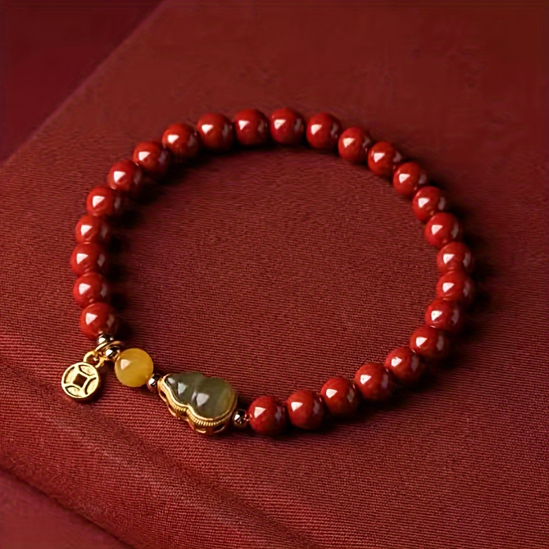 

1pc Gourd Bead Bracelet, Bracelet, Gift For Women/men