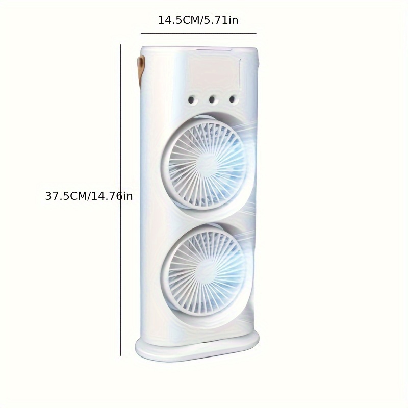 1pc cooling spray humidifying fan powerful desktop fan air cooler suitable for use in student dormitories offices and homes Product details 5