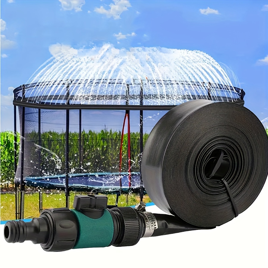 

Stainless Steel Trampoline Sprinkler For Outdoor Garden - 3/4" Hose, Standard Thread Connector, Lawn Irrigation & Cooling Tool