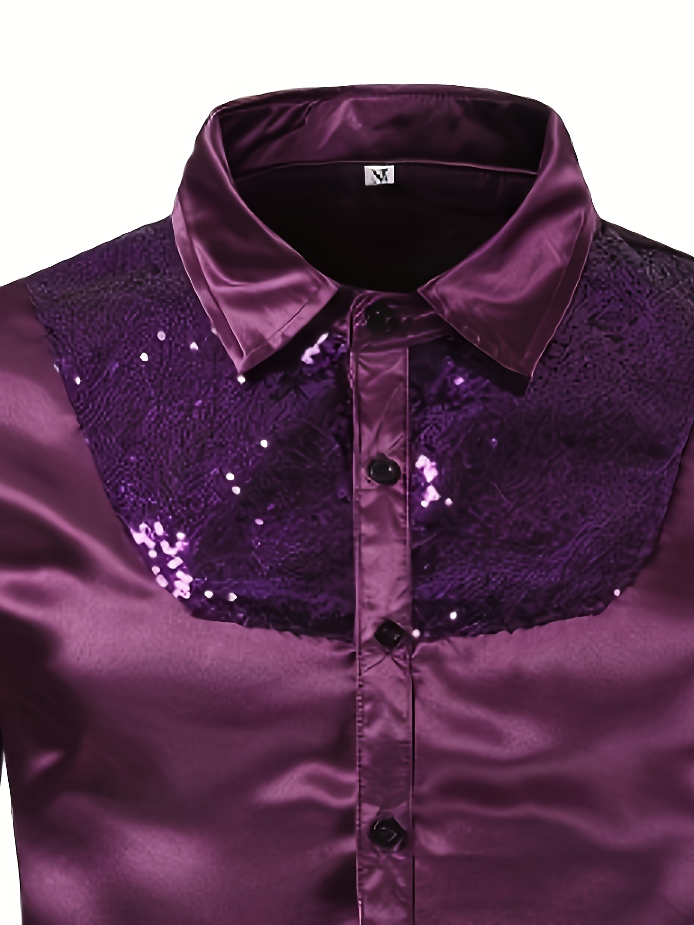 mens solid color semi shiny casual long sleeve shirt men's - Temu Mauritius