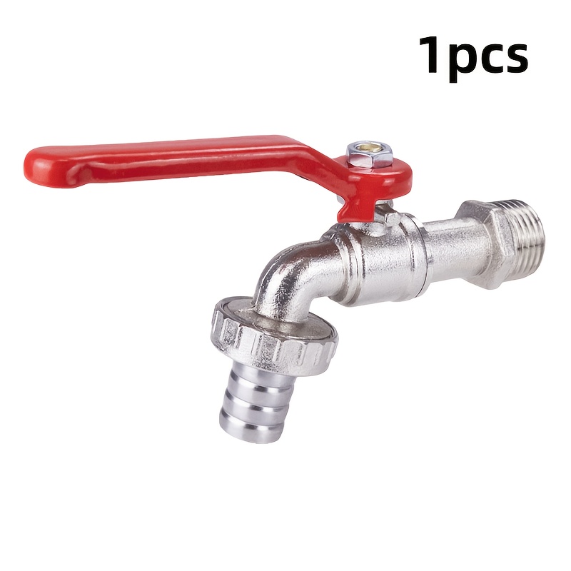 G1/2" 20mm/0.79-inch Threaded Outdoor Alloy Garden Faucet, Garden Spigot, Water Pipe Valve, Ball Valve , Suitable For Outdoor Gardens/lawns/agricultural Irrigation/car Wash Machines