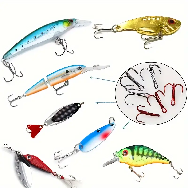 double prong hooks for fishing Small with Line, Strong Sharp Hook Rigs with Barbs, Pre Tied Fishhooks Already Tiein Fishing Wire/Leader, Fish Hook Freshwater/Seawater (20 PCS) : Sports & Outdoors V1 point combines a more efficient point design with a new sharpening process to enhance the quality Dozer Tackle 180 Degree Double