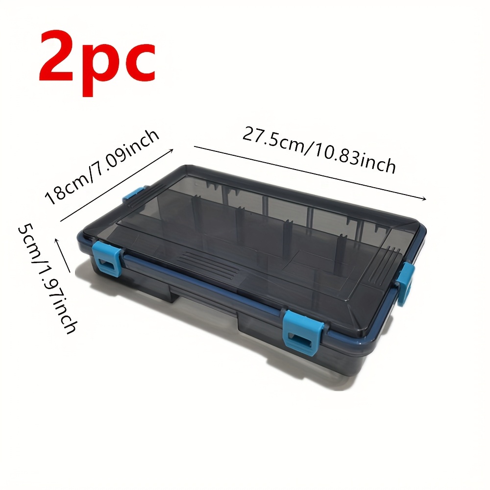 2pcs Fishing Tackle Accessory Storage Box For Lures And Tools