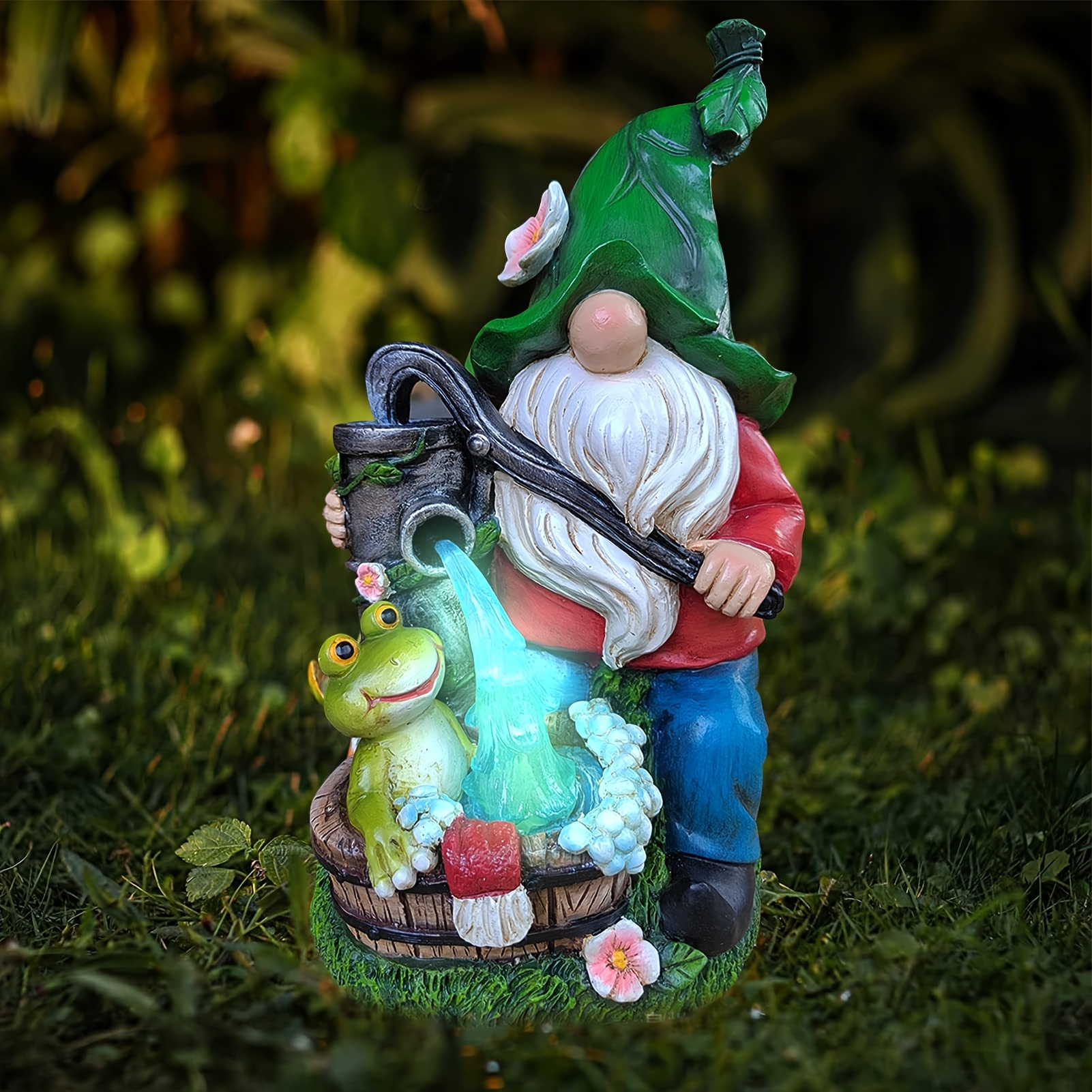 TEMU 12 Inch Garden Gnomes Outdoor Decor. Outdoor Garden Decor On Patio, Balcony.christmas, Dwarf Ornament Crafts Statue For Garden Lawn Patio