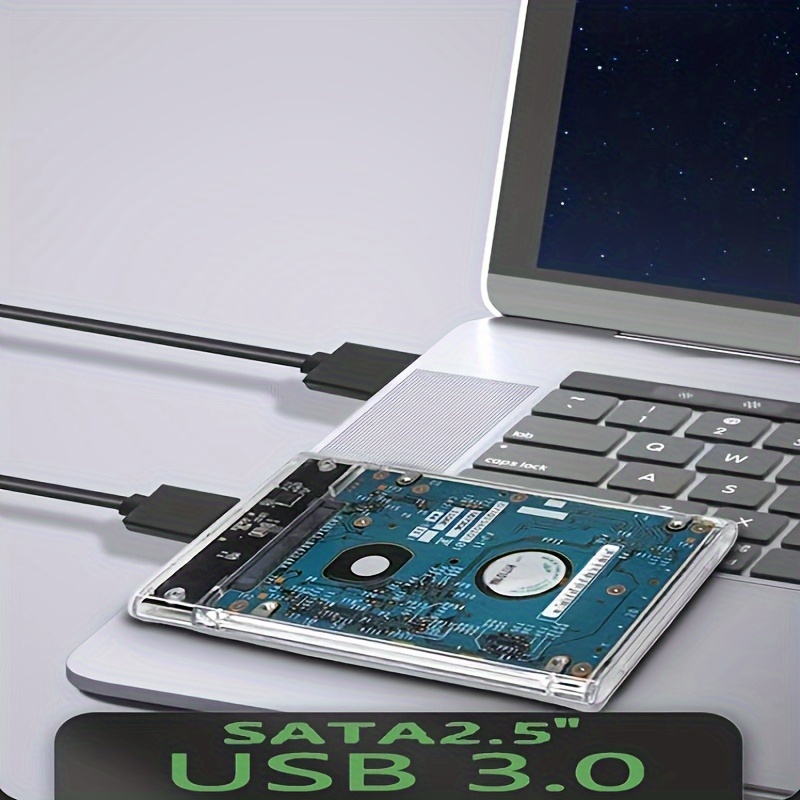 

Maxbase 2.5" Sata Ssd/hdd Enclosure, Usb 3.0 Gen2 High-speed Uasp, Tool-free Installation, Abs Material, Compatible With 9.5mm/7mm Hard Drives