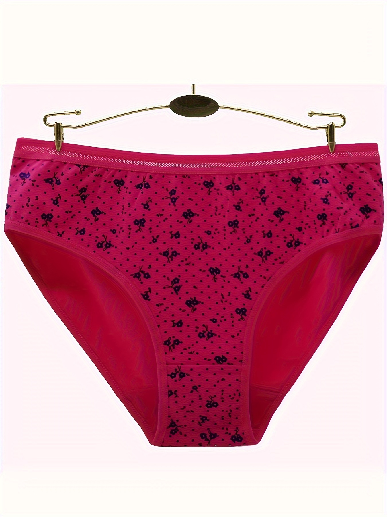 Women Middle-aged Elderly Underwear Cotton Panties High Waist Brief