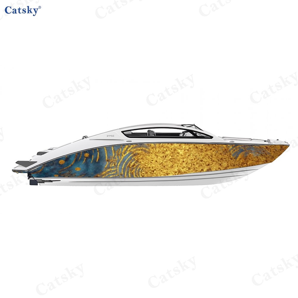 2D Flat Stickers for Boat Wrap, 2pcs