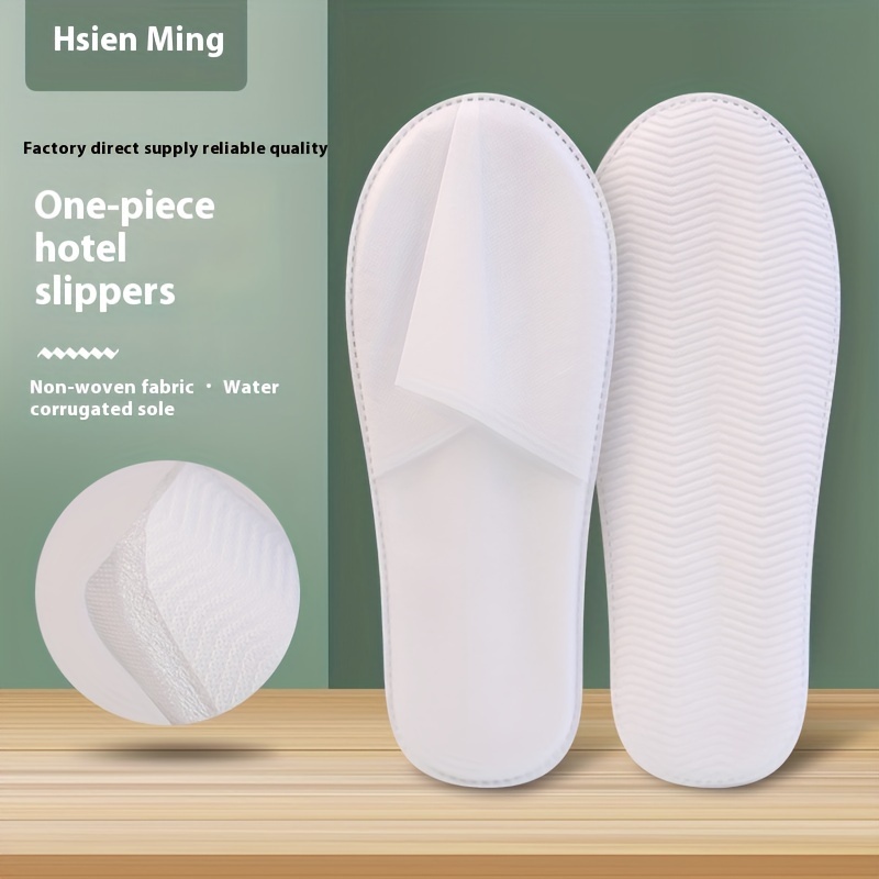 

Disposable Slippers For Guests - Breathable, Comfortable Non-woven Fabric, Hotels, B&bs, And Travel