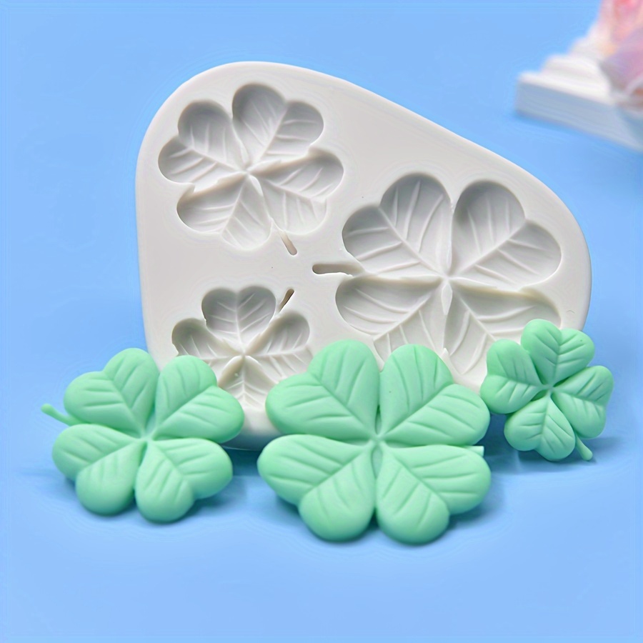 

Silicone Clover Mold, 1pc - Shamrock Shaped Casting Mold For Diy Crafts, Soap Making, And