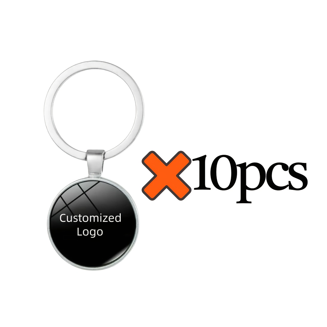 E-shop 10 Stück personalisiertes Produktset, selbstdefinierte Bilder Fotos, personalisierte Schlüsselanhänger, Rucksack-Anhänger, für Paare, Freunde, ,