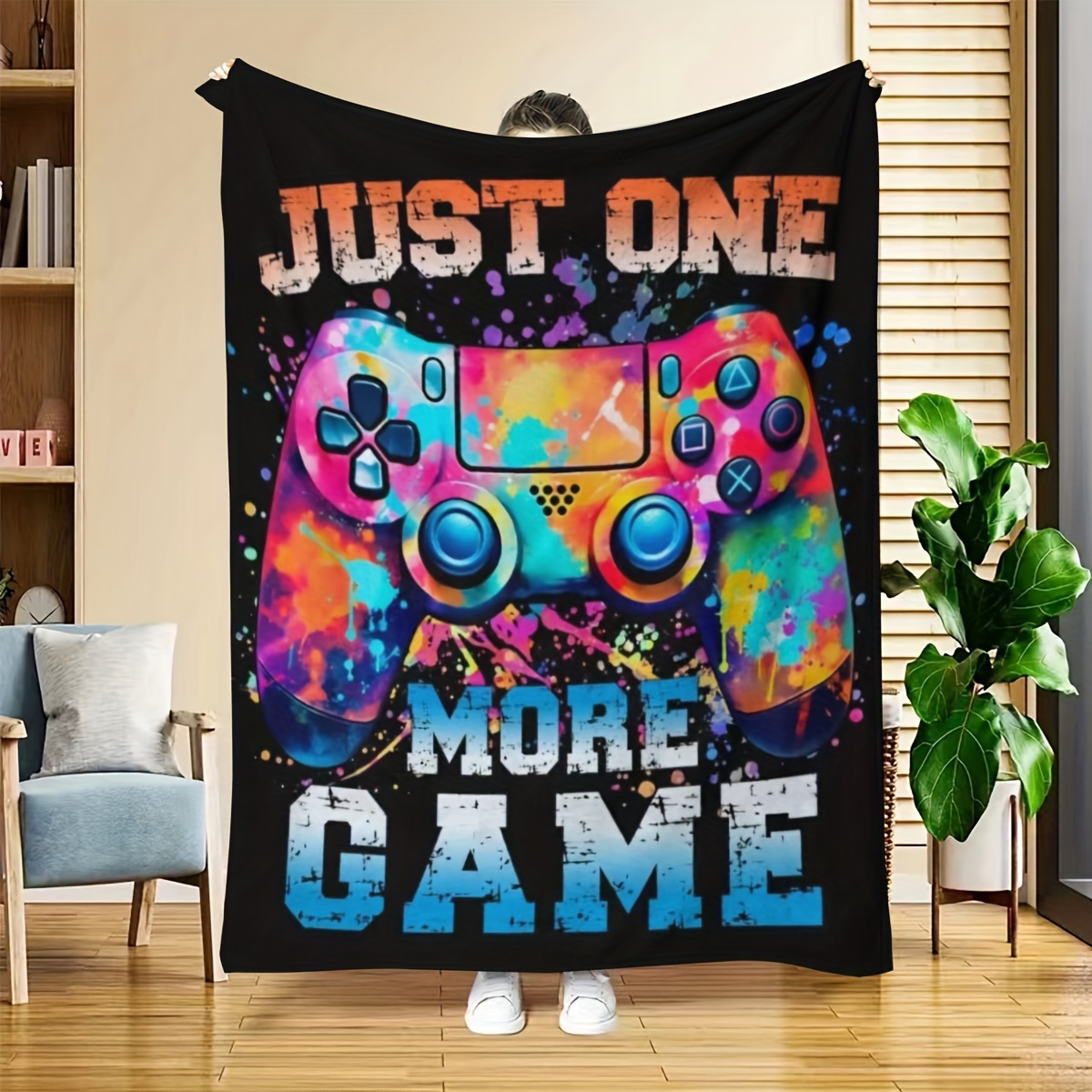 

- Blanket - , For Gamers - For Birthdays, Christmas & - For Bed, Sofa, -