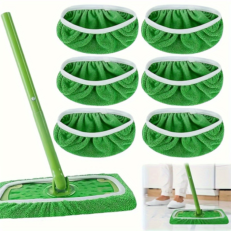 

6-pack Reusable Microfiber Mop Pads - Compatible With , Washable & Durable For Wet And Dry Floor Cleaning Mops For Floor Cleaning Mops For Cleaning Walls And Floors