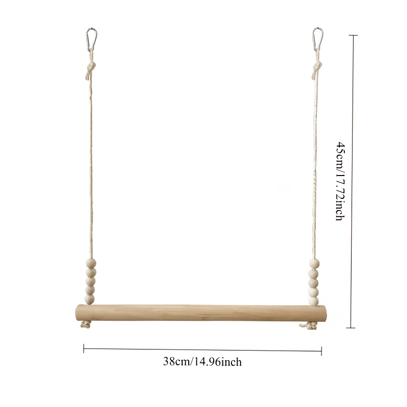 Large And Medium-sized , Bird Stand Perch, Chicken Stand Perch, Pine Wood Stick, Nail Grinding Wood Beads, Rooster Pet Chicken Leisure Stand Frame Toy