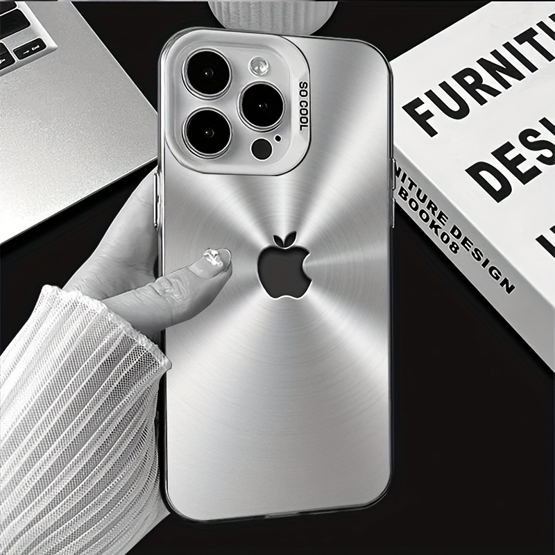 Produse - Husă GlimmerTech INS Edition – Design Laser culoare Mixta cu Logo Apple Metalic pentru iPhone