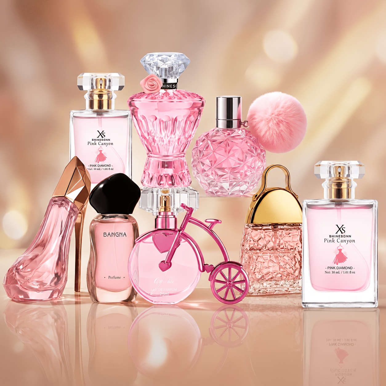 mini perfume set sold on Temu United States