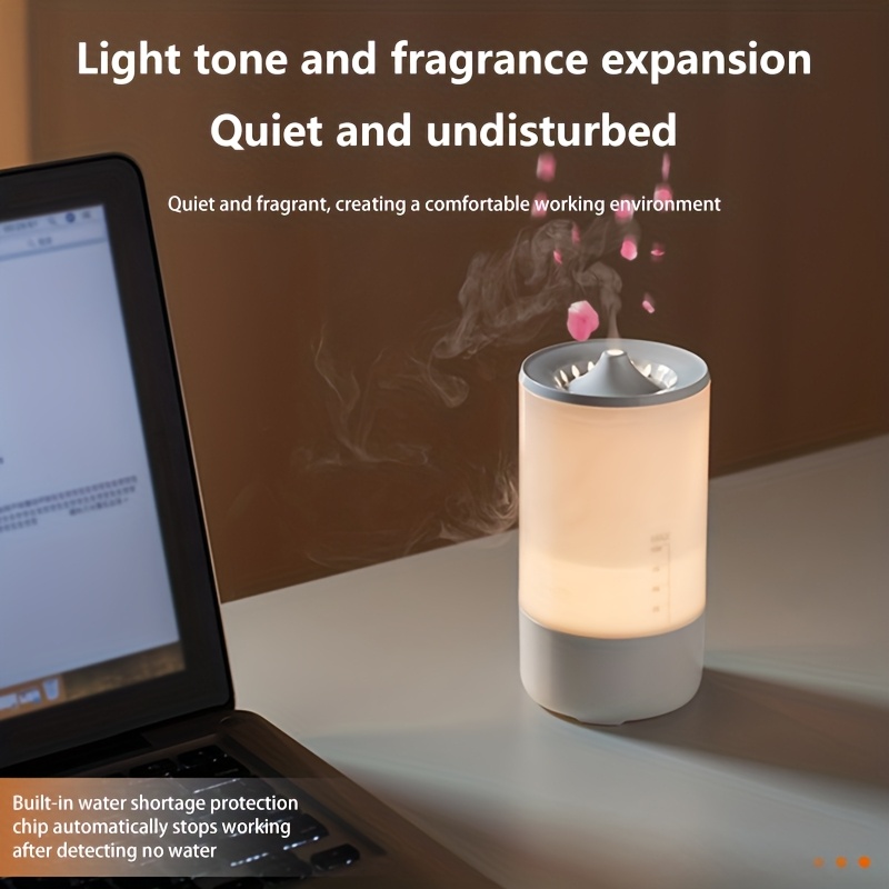 Essential Oil Diffuser Humidifier for Use, Silent Operation with Visible Water Level Indicator 7-color Magic Lights, USB Interface, Automatic Power-off Protection Ideal for Offices/bedrooms/dorms/RV