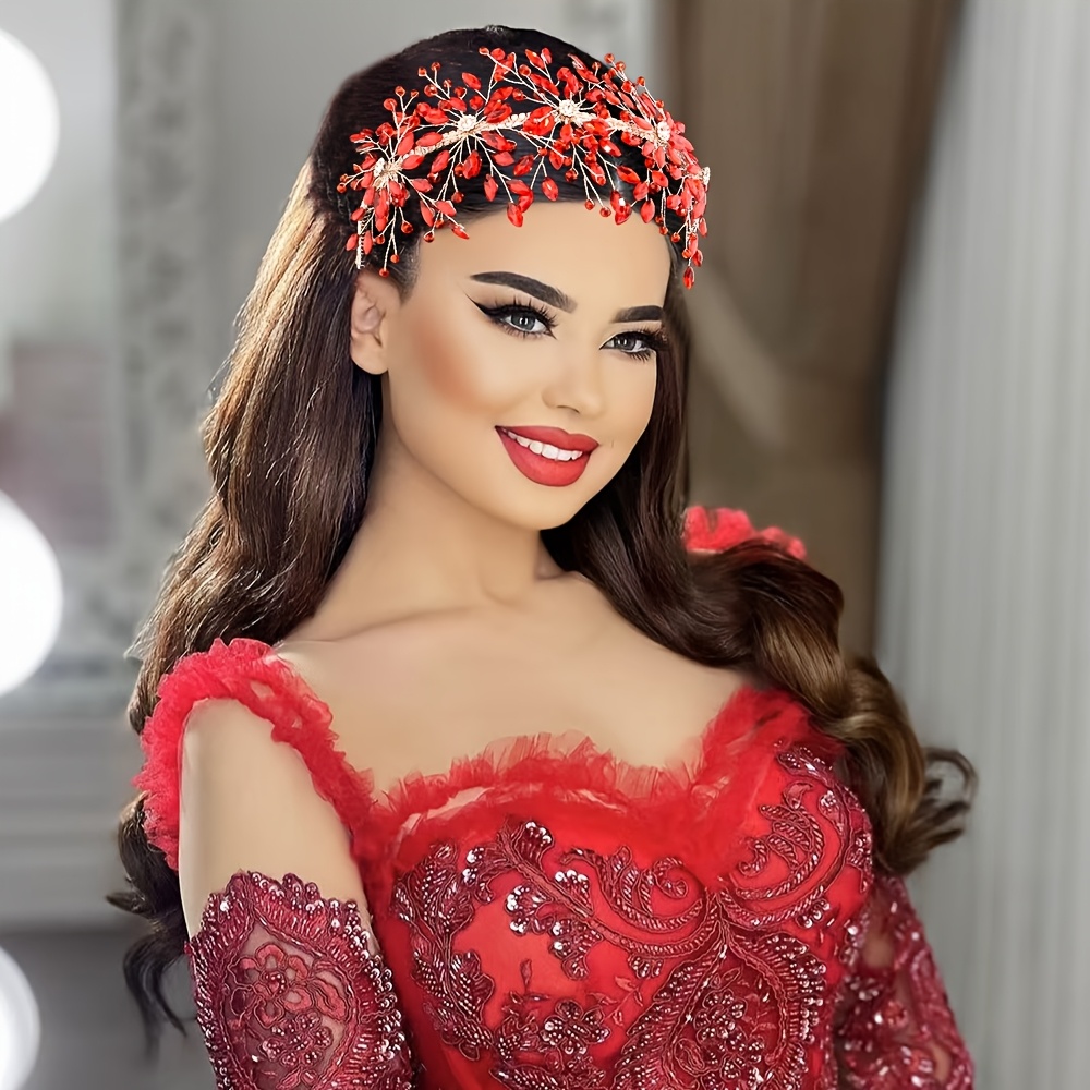 элегантная бохо-невестная диадема роскошь украшенная бисером корона ободок для свадеб в деталях 0