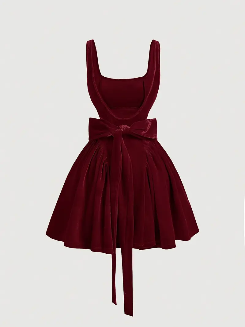 ladies red velvet christmas dress Red Velvet Long Sleeve Sexy Slit Long Christmas Day Holiday Dress