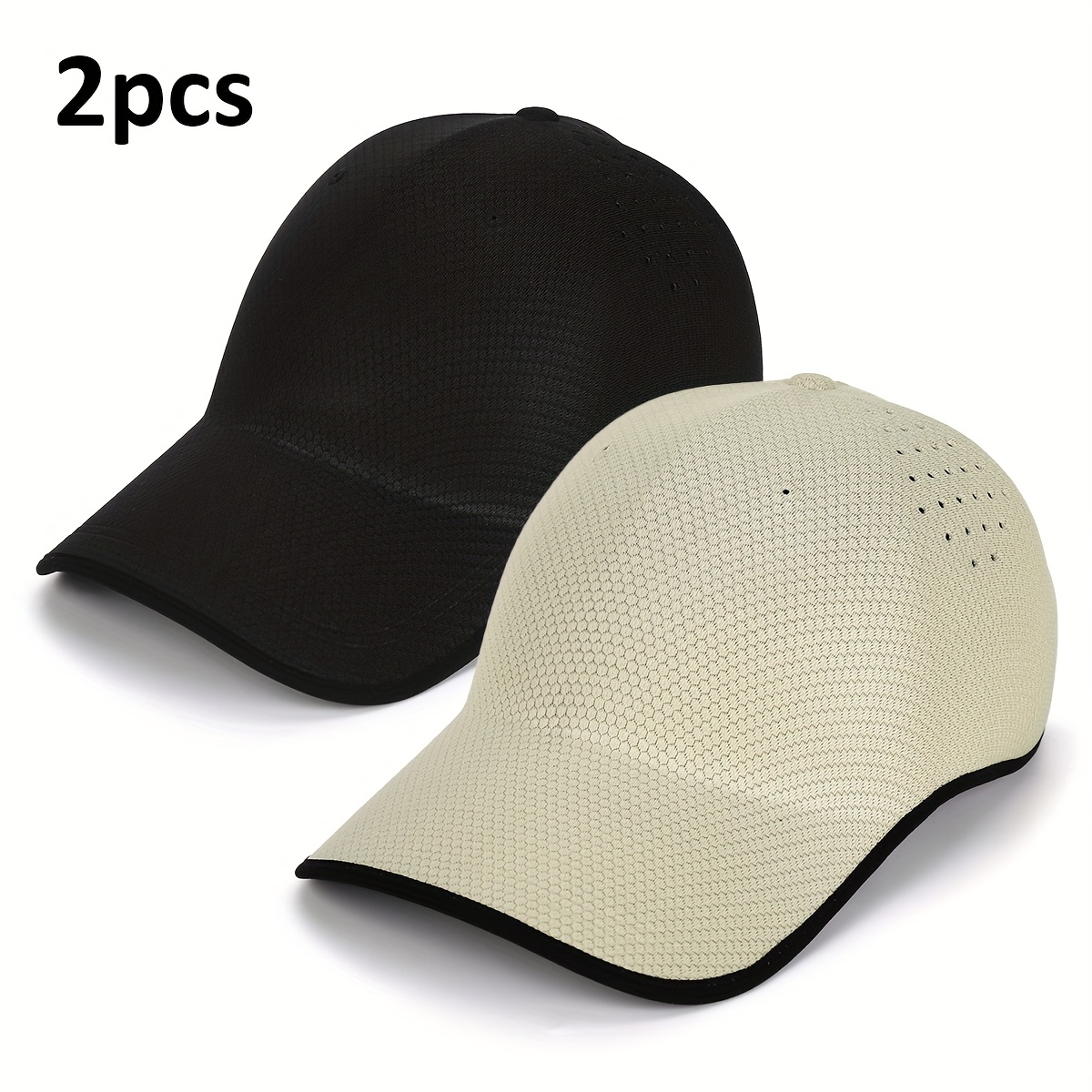 fashion casual adjustable baseball cap suitable for fishing hiking and camping breathable hole design unisex hat foldable lightweight outdoor   golf cap fits head   22 05 23 62 inches