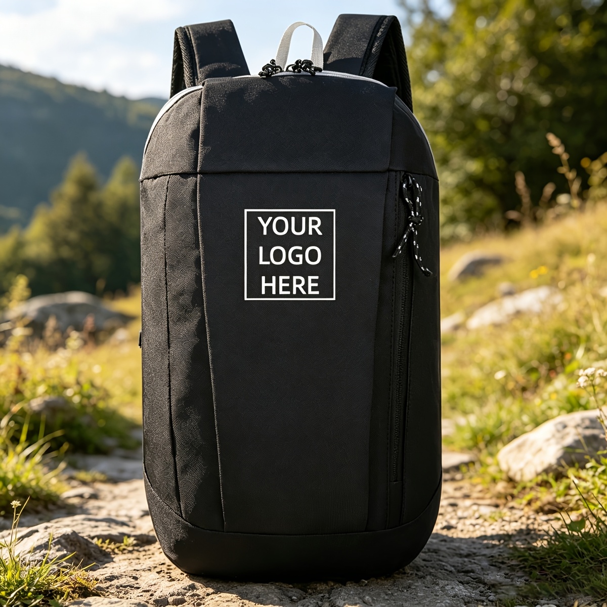 TEMU Customizable Logo Photo Casual Backpack Large Capacity Men Women Outdoor Hiking Bag Bag Training Competition Event Bag