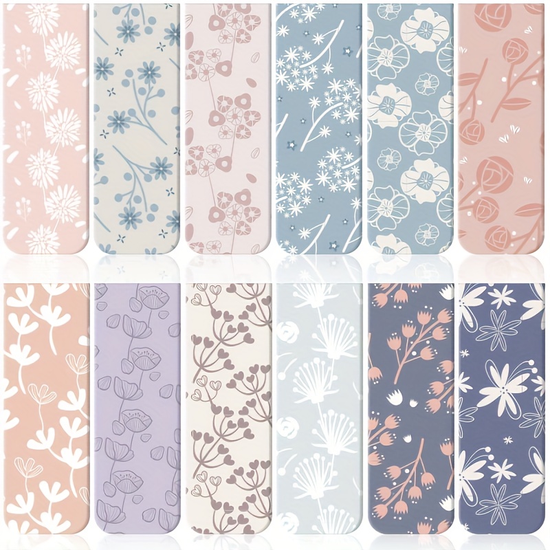 Image of 12pcs Flower Magnetic Bookmarks For Flower Planner Magnetic Bookmark Assorted Book Magnets Page Markers Clip Magnetic Bookmarks For Books Reading