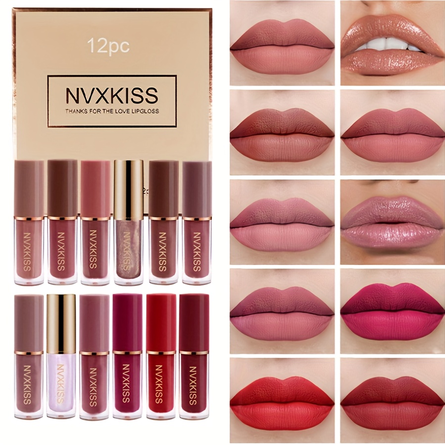 12st matt läppglansset non stick kopp långvarig vattentät - Temu Sweden